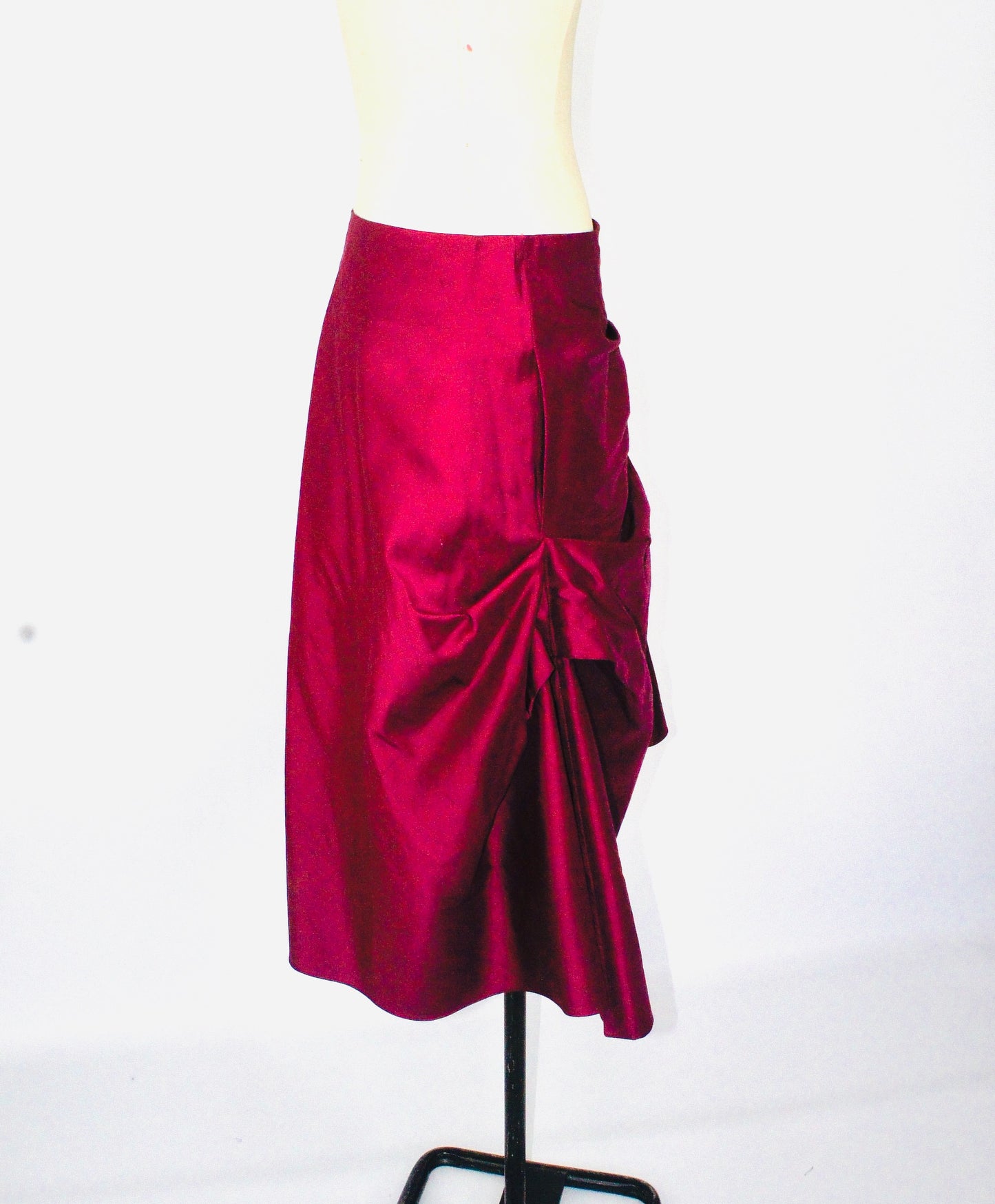 Flamenco-Flare skirt Knee Length skirt,Extravagant Silk Short skirt.Perfect party,wedding guest skirt.