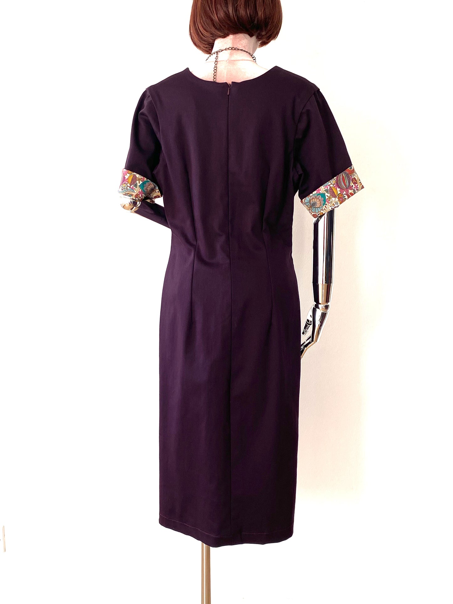 Cotton Shift Dress with Sleaves.Style Geodie.Day,Work Dress